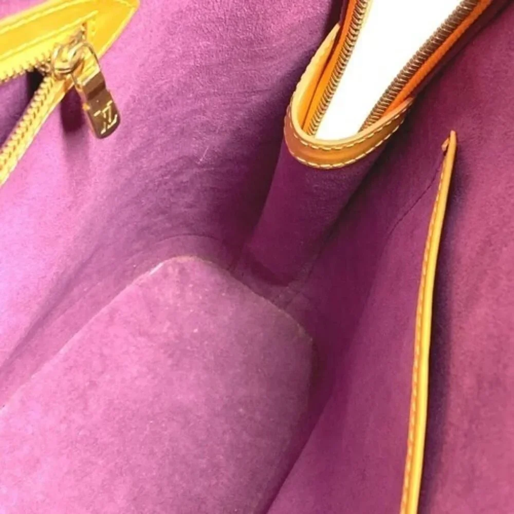 LOUIS VUITTON M52289 Epi Lussac Shoulder Bag Tote Bag Epi Leather Tassiri Yellow